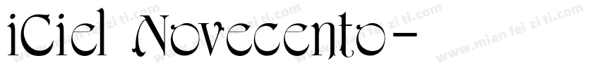 iCiel Novecento字体转换
